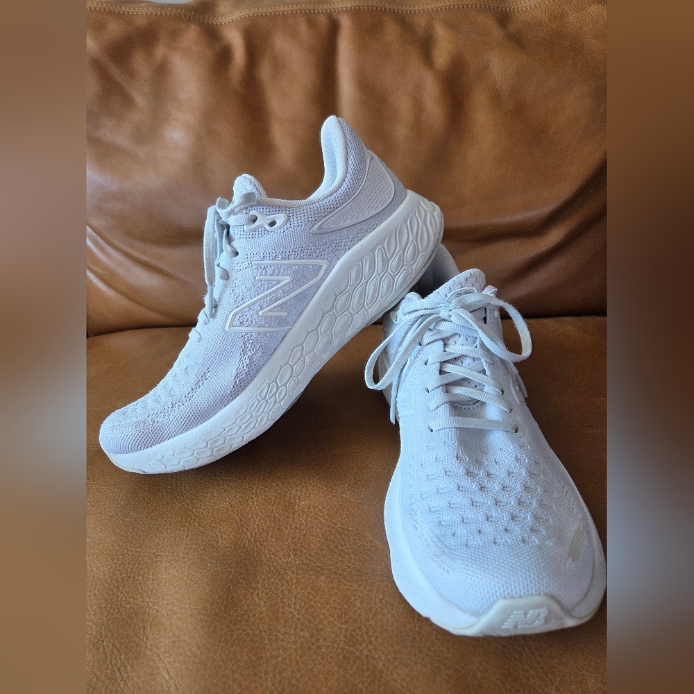 New Balance Women's Fresh Foam X 1080 v12 Running Shoes - Light Gray - Picture 2 of 10